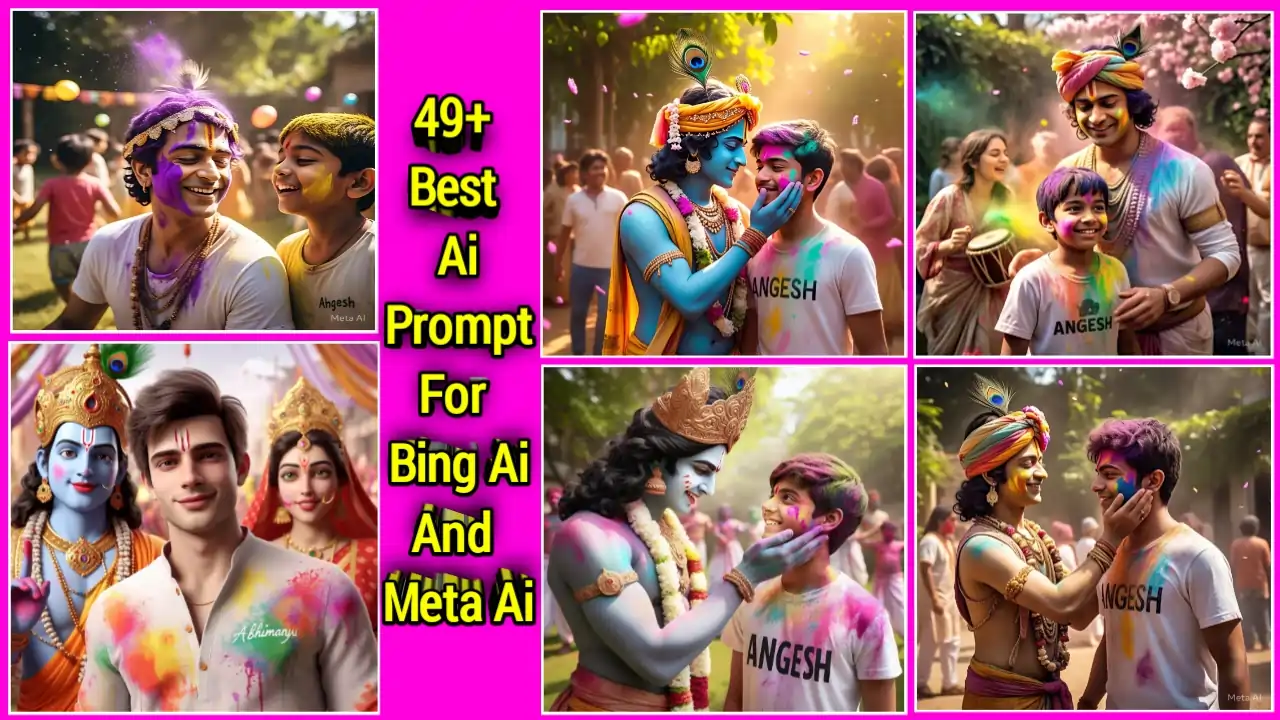 Best Holi Ai Prompt For Bing Image Creator And Meta Ai