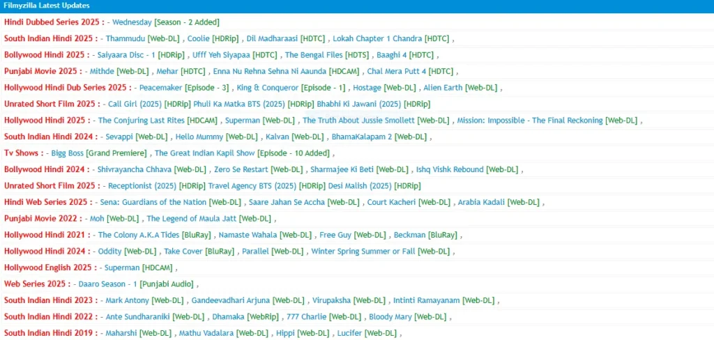 filmyzilla – Download 1080p, 720p, 480p, And 2160p 4K All Details