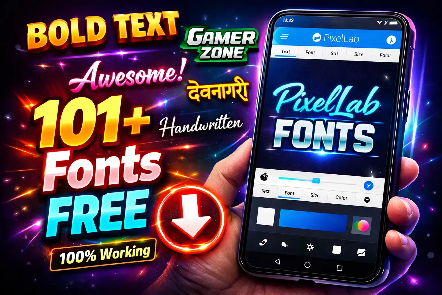 101+ PixelLab Font Download (100% Working) – Free Fonts Pack by Techno Gayan